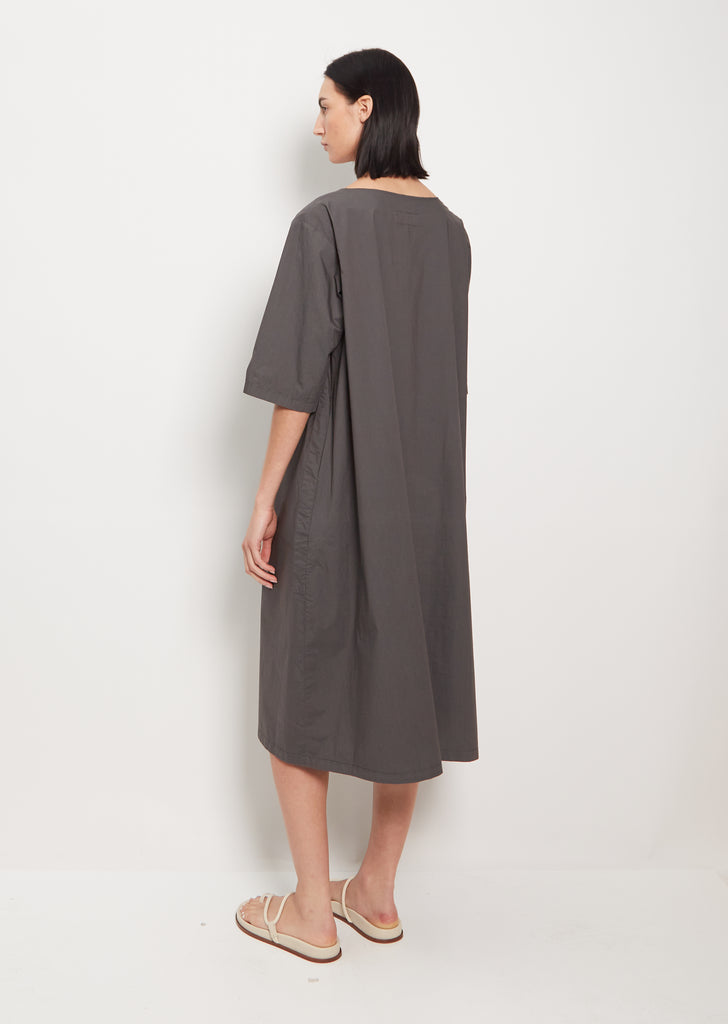 Bia Cotton Dress — Asphalt