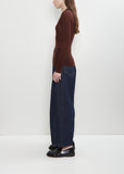 Sheer Wool Long Sleeve Crew