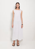 Sleeveless Jersey Dress — White
