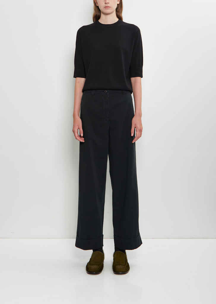 Pakora Bis Cotton Pants — Dark Green