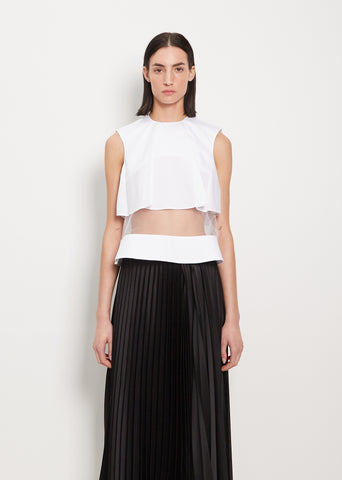 Cotton and Tulle Tank
