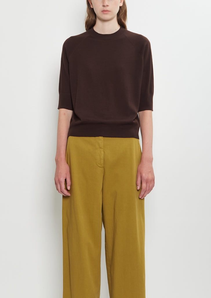 Tuan Merino Wool Sweater — Dark Brown