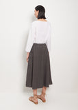 Lili Linen Skirt — Asphalt