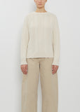 Maytime Isla Cashmere Cotton Sweater — Chantilly
