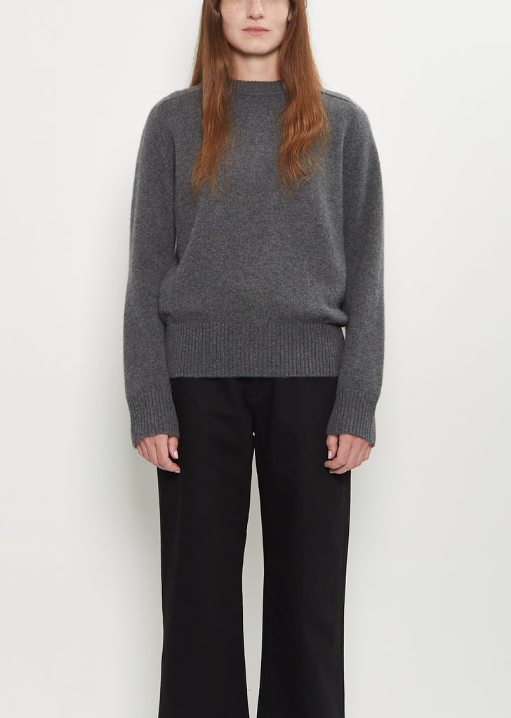 Baltra Cashmere Sweater — Anthracite Melange