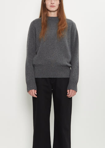 Baltra Cashmere Sweater — Anthracite Melange