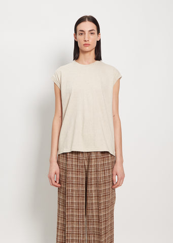 Seamless Sleeveless Tee — Brown