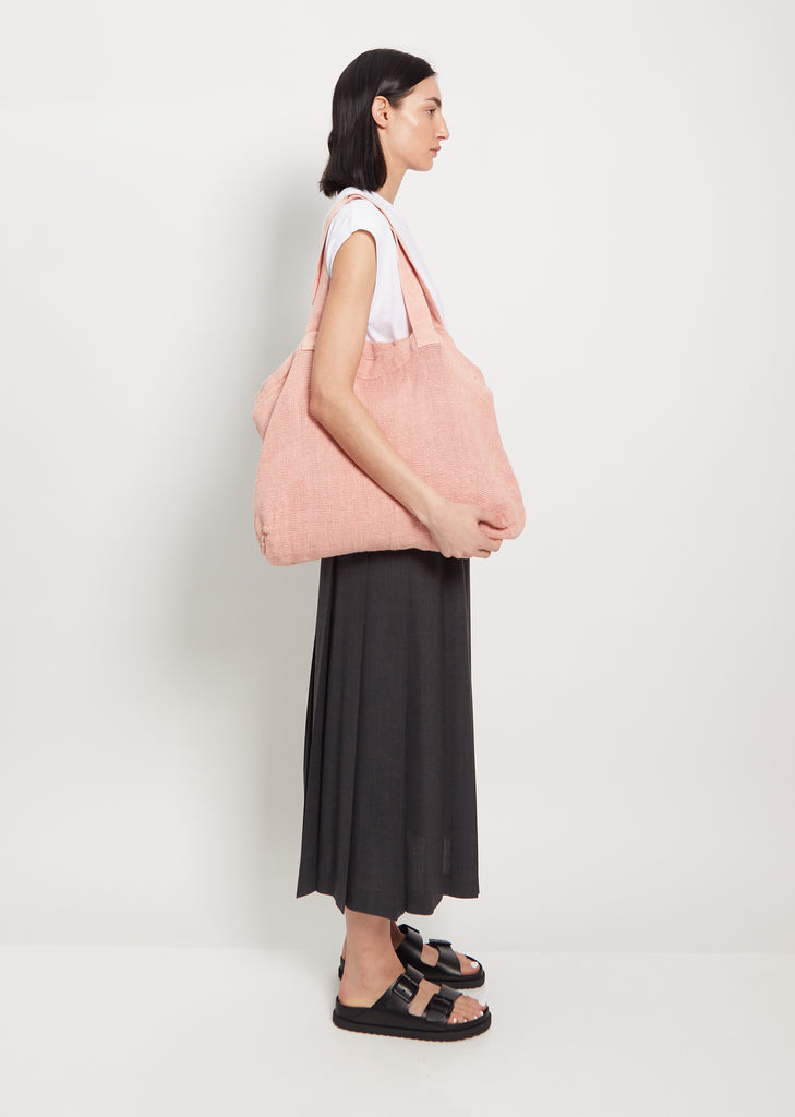 Linen Nomade XL Bag — Pink