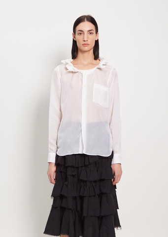 Cupra Ruffle Collar Blouse