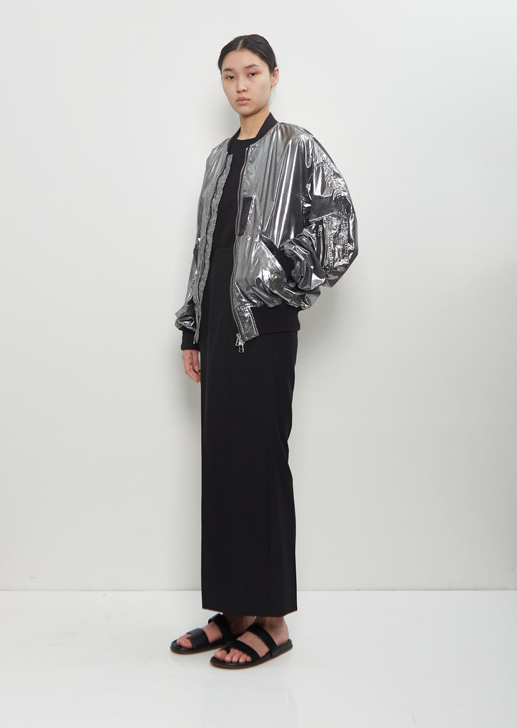 Foiled Cotton Bomber Jacket