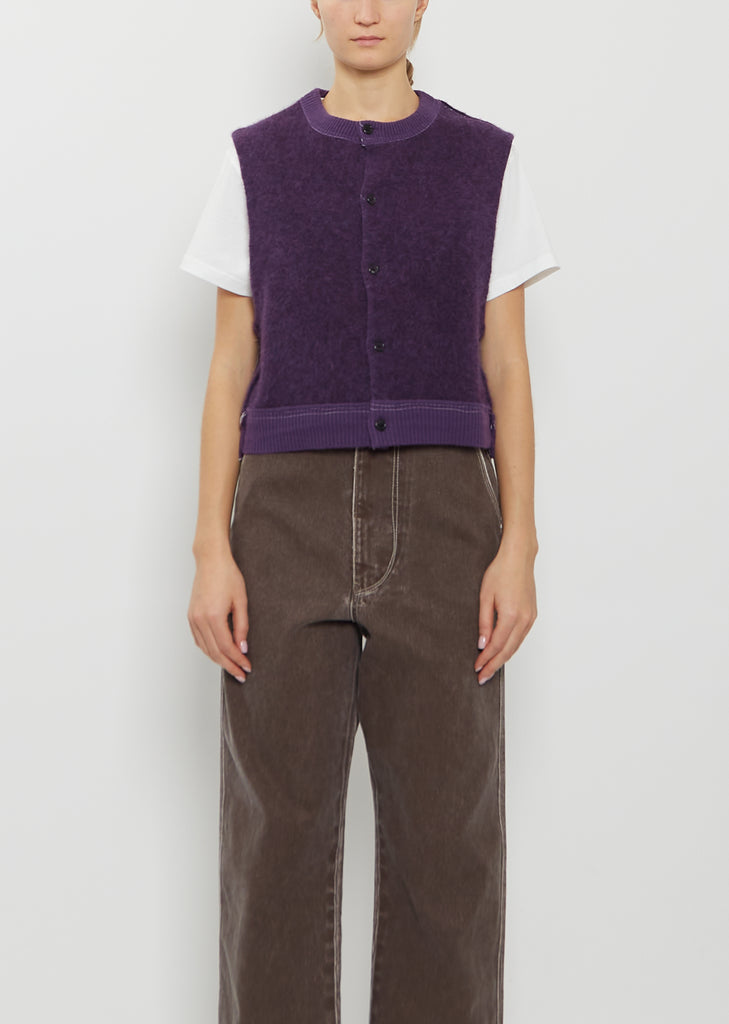 Alpaca Cropped Vest