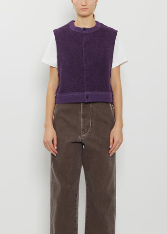 Alpaca Cropped Vest