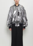 Foiled Cotton Bomber Jacket