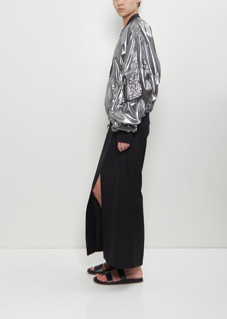 Foiled Cotton Bomber Jacket