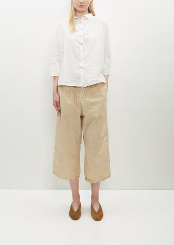 Wide & Short Trousers TC — Cream