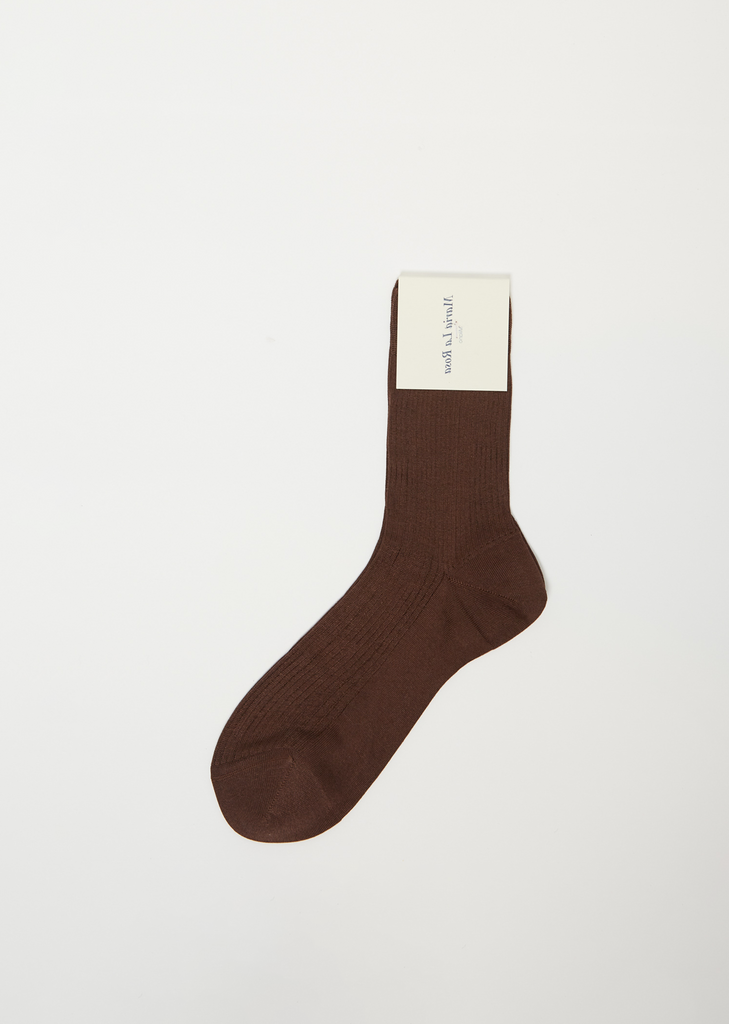 One Ribbed Socks — Castagana