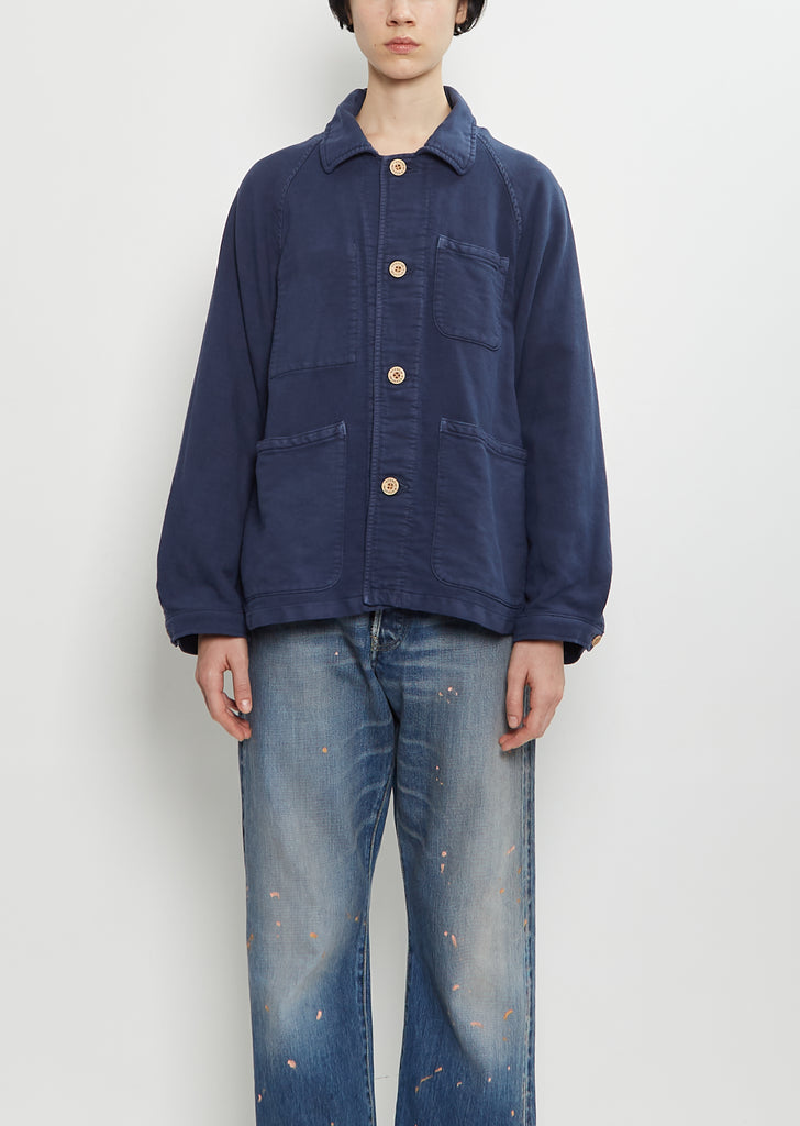 Coverall Moleskin Jacket — Blue