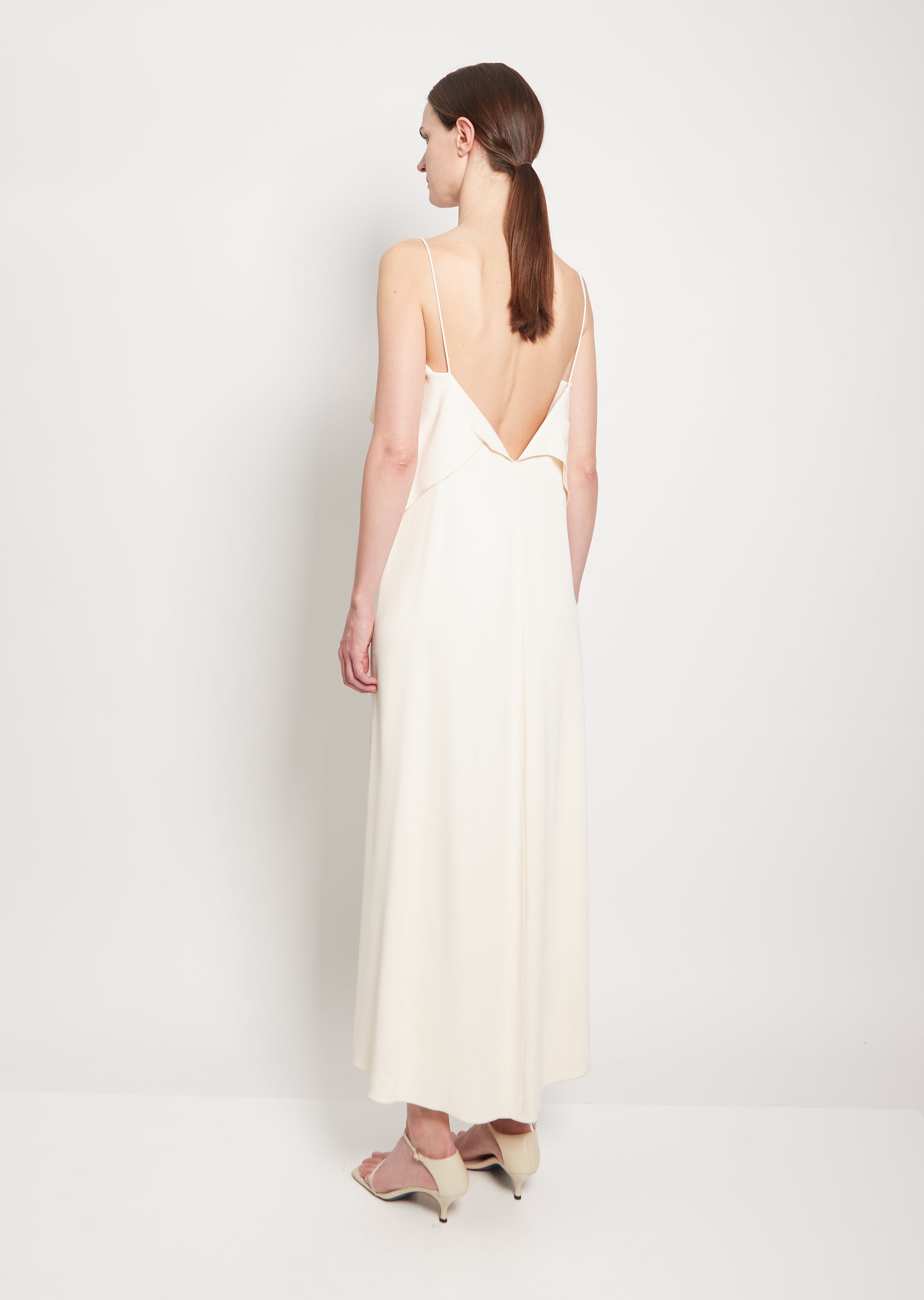 Draped Silk Cami Dress Blush La Garonne Draped Silk Cami Dress Blush La Garonne