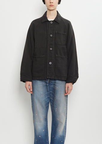 Coverall Moleskin Jacket — Black