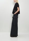 Poplin x Cotton Jersey T-Shirt