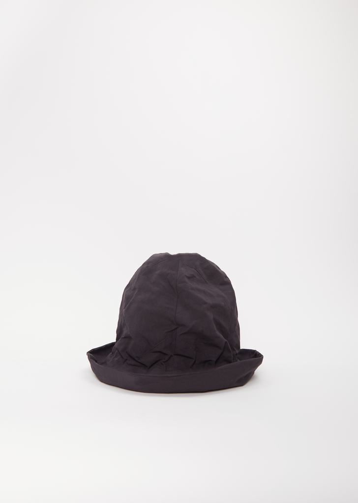 Cotton Linen Nina Hat — Black Bean