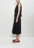 Wool Pleated Skirt Pant