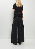 Poplin x Cotton Jersey T-Shirt
