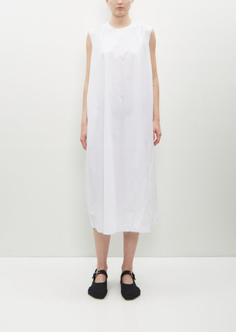 Sleeveless Dress Medium-Long — White