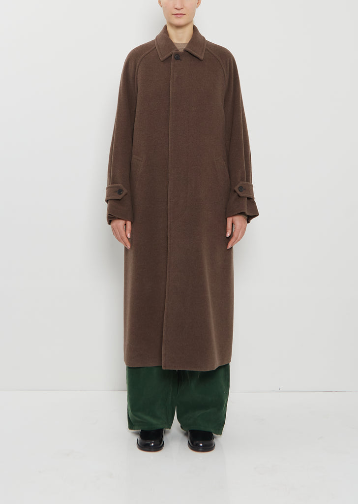 Super Fine Wool Mosser Soutien Collar Coat