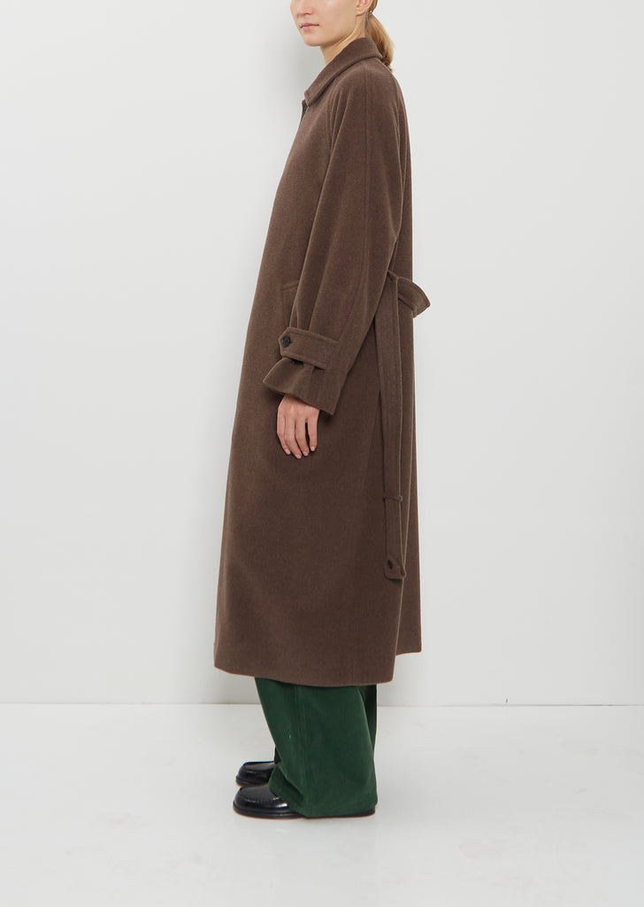 Super Fine Wool Mosser Soutien Collar Coat