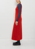 Alpaca Knit Dress — Red