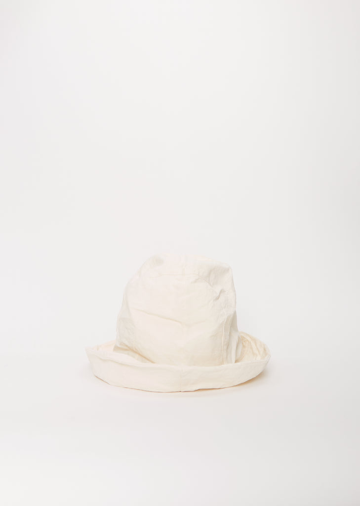 Cotton Linen Nina Hat — Off White