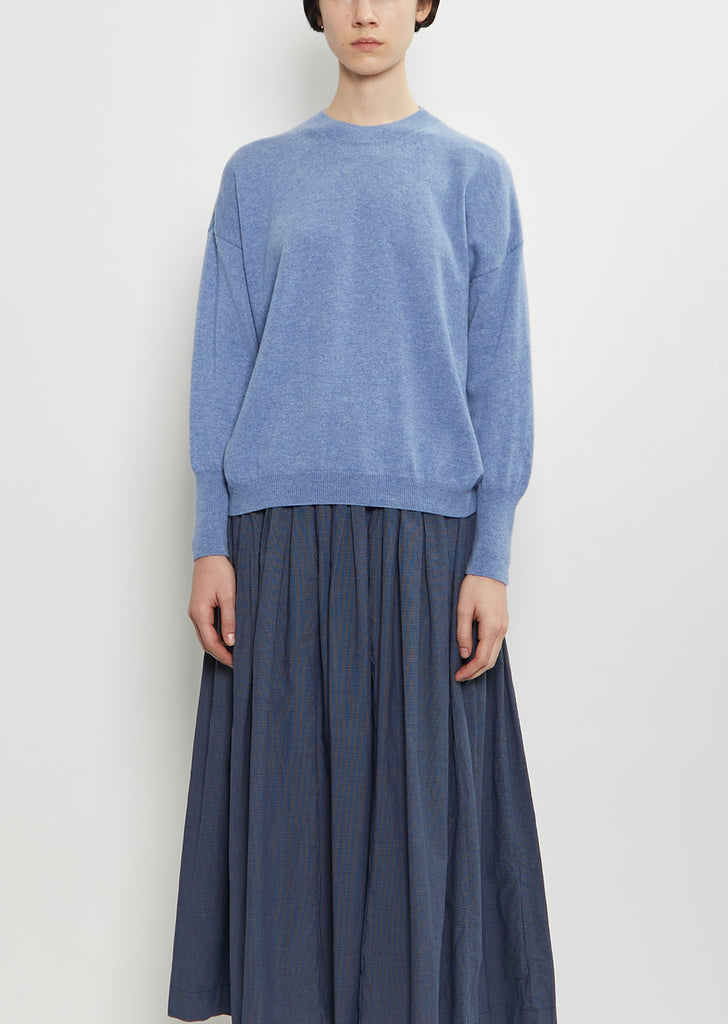 Light Cashmere Sweater — Light Blue