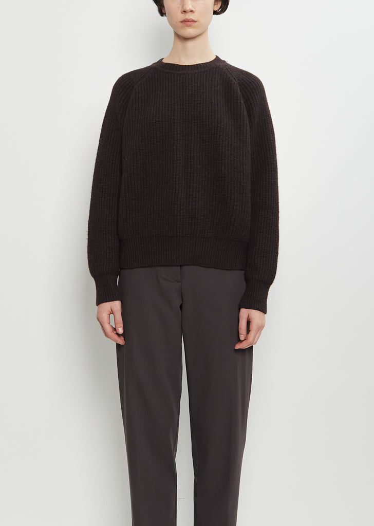 Ribbed Wool Cashmere Sweater
