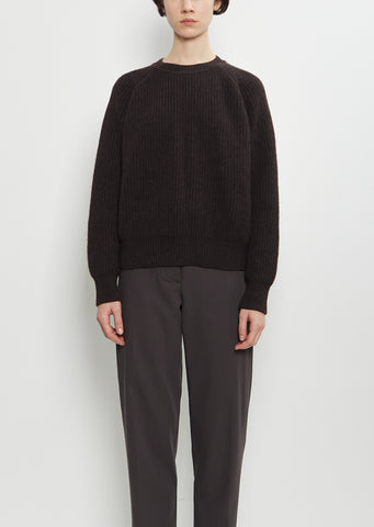 Ribbed Wool Cashmere Sweater