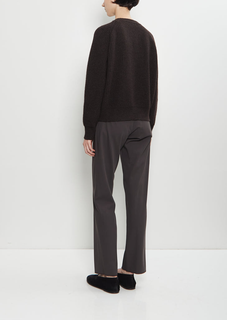 Ribbed Wool Cashmere Sweater