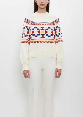 Cotton Lara Fairisle Crewneck