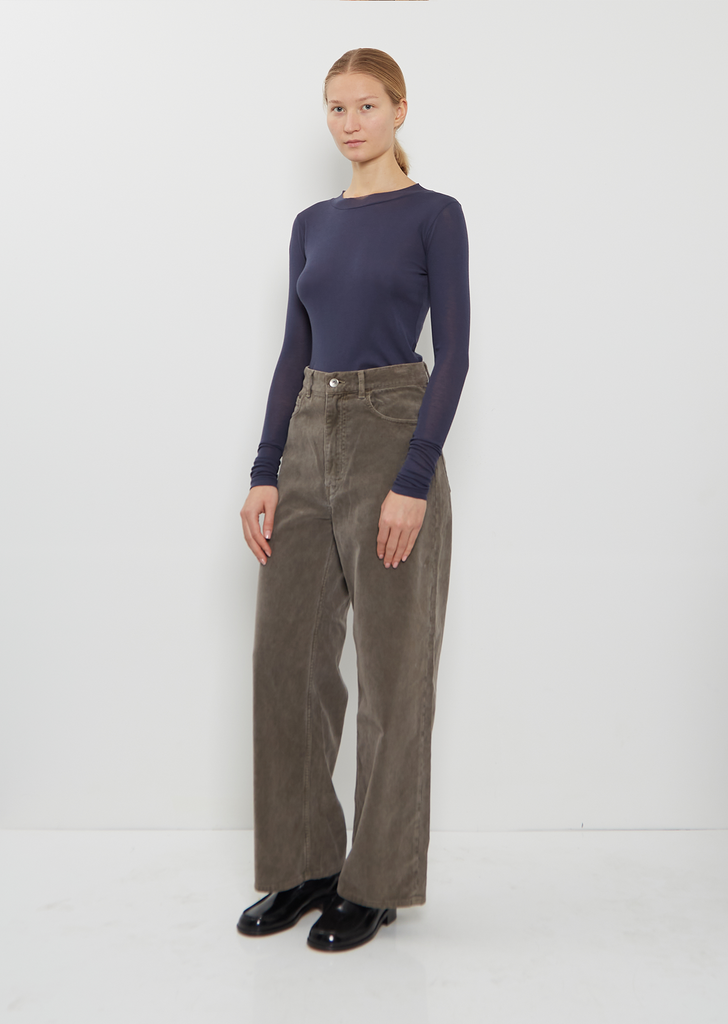 Super High Gauge Sheer Long Sleeve Tee