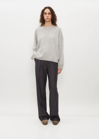 Galli Oversized Wool & Yak Sweater — Grey