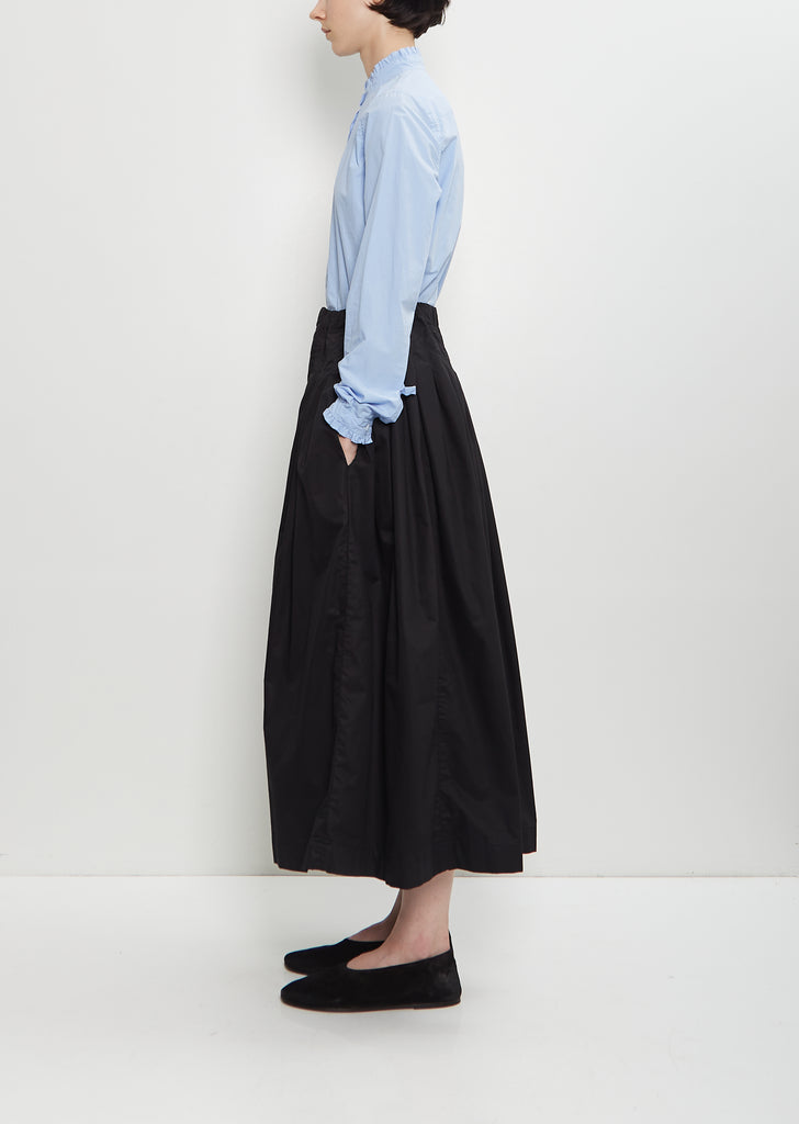 Farmer Cotton Skirt — Black