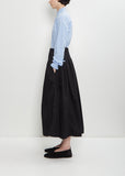 Farmer Cotton Skirt — Black
