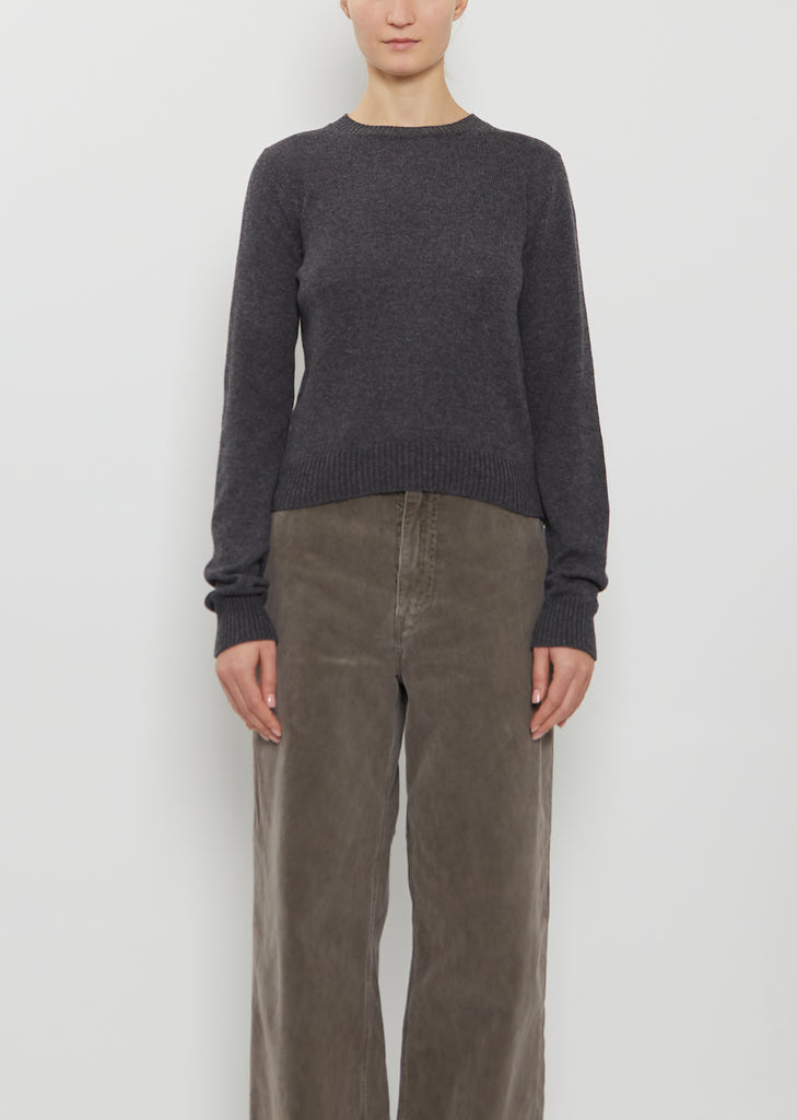 Light Cashmere Sweater — Charcoal