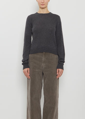Light Cashmere Sweater — Charcoal