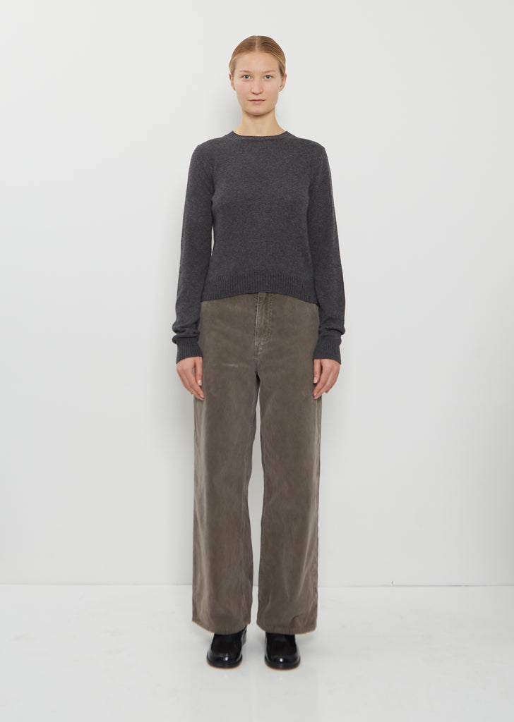 Light Cashmere Sweater — Charcoal