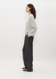 Galli Oversized Wool & Yak Sweater — Grey