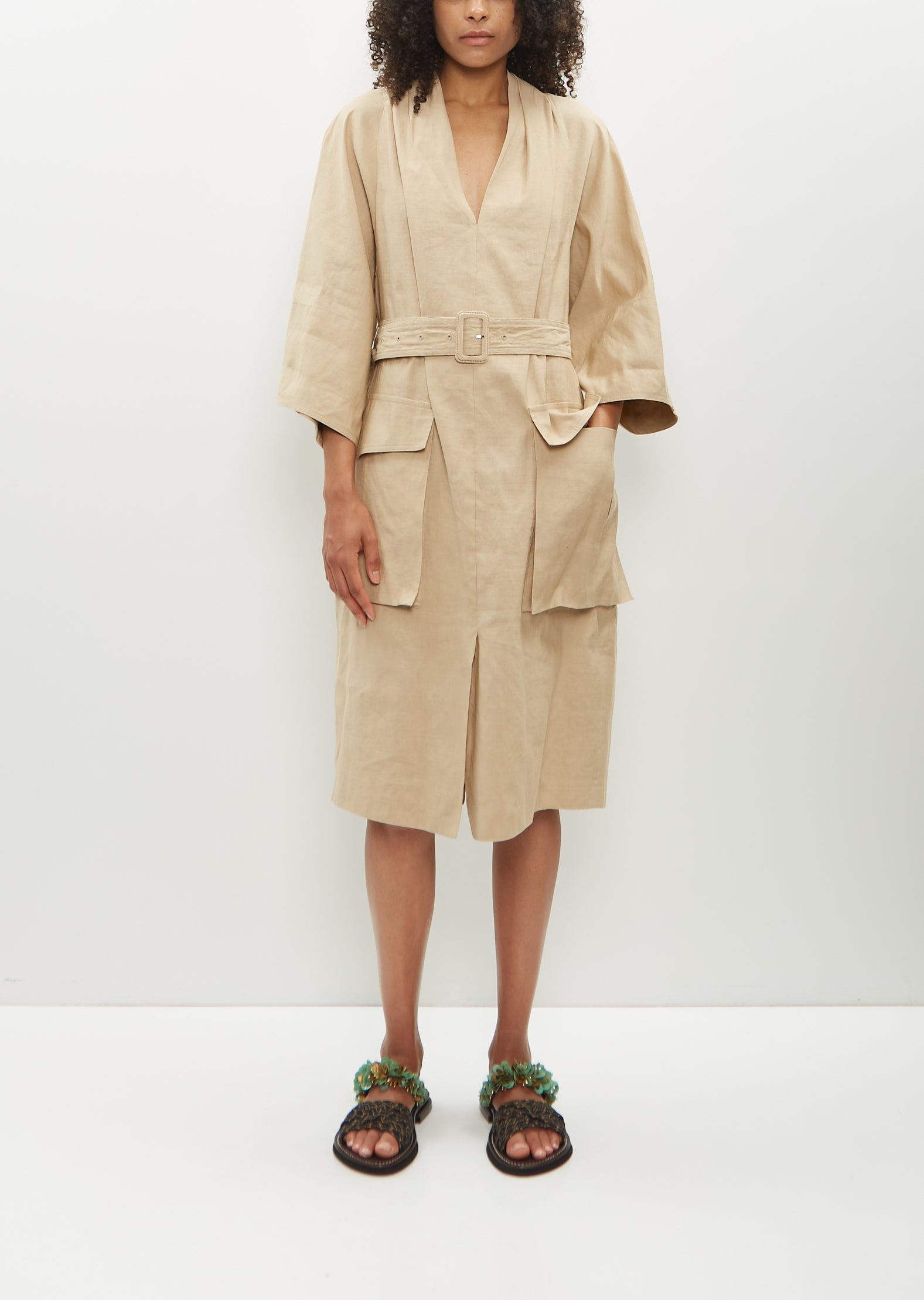 Debrasa Linen-Cotton Dress – La Garçonne