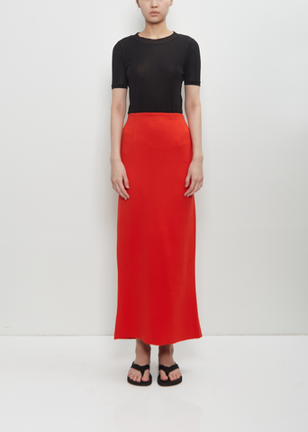 Cotton Silk Strech Double Face Knit Skirt – La Garçonne Cotton Silk Strech Double Face Knit Skirt – La Garçonne