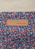 Exclusive Cotton Liberty Flower Tote M — Blue / Pink