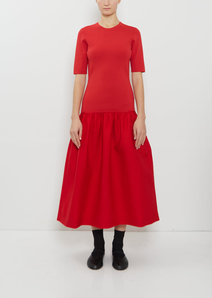 Twinflower Wool Silk Tee Dress