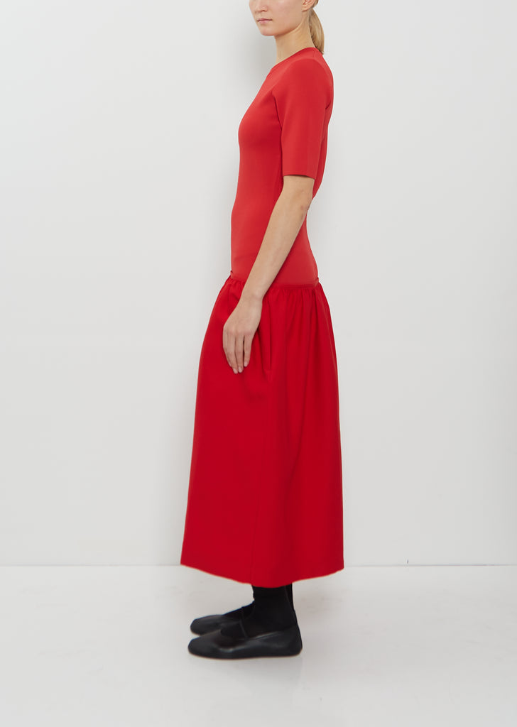 Twinflower Wool Silk Tee Dress